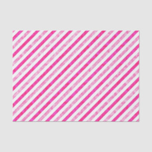 Valentine's Day - Pink Stripes Shimmer Tissue Paper
