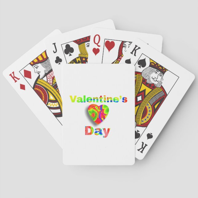 valentine's day playing cards (Back)