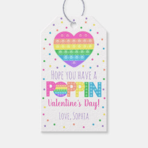 Valentine's Day Pop It Gift Tag, Poppin Valentine Gift Tags