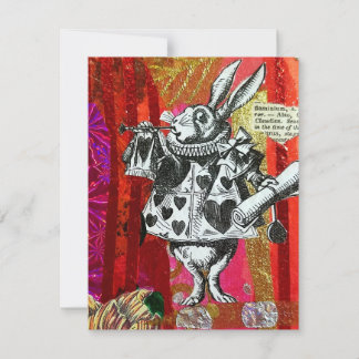 Valentine's Day Post Card Alice in Wonderland