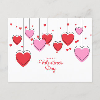 Valentine's Day Postcard - Heart Strings
