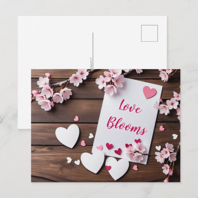 Valentine's day, Postcrossing Postcard (Front/Back)