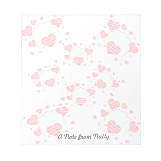 Valentine's Day Pretty Red Hearts  Notepad
