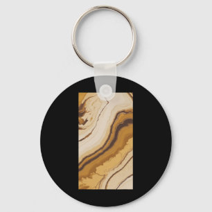 Valentines Day Pride Orange Marble Marble Lovers 1 Key Ring
