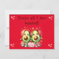 valentine's day: punny. avocado
