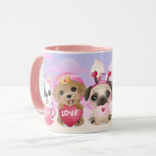 Valentine's Day Pups Mug