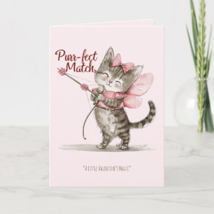 Valentine's Day Purfect Match Funny Romantic Card