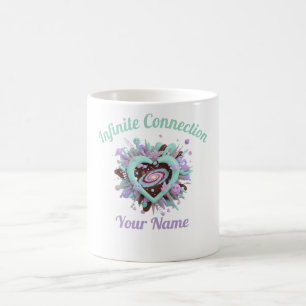 Valentine's Day&Purple and teal Cosmic Heart Mug