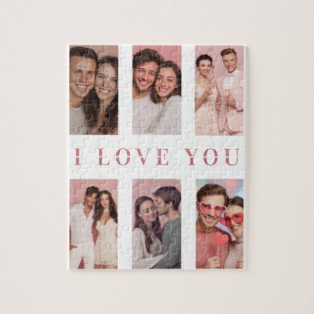 Valentine's Day Puzzle | Custom Collage Photos (Vertical)