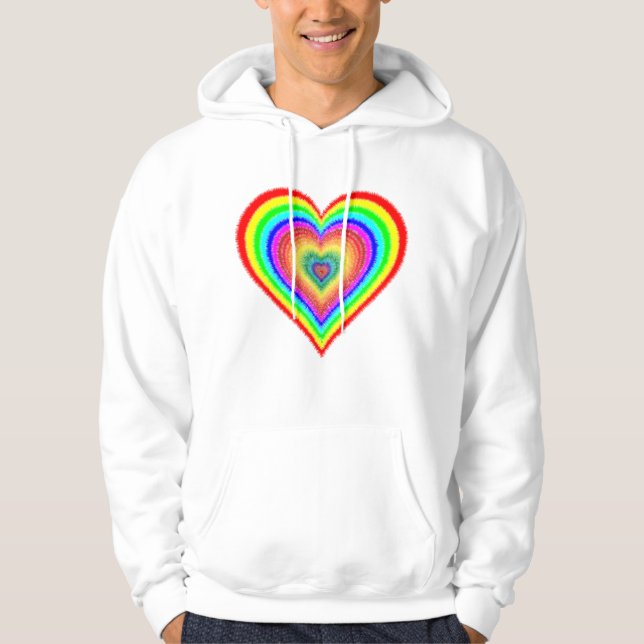 Valentine's Day Rainbow Love Symbol-25543 Hoodie (Front)