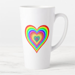 Valentine's Day Rainbow Love Symbol-25543 Latte Mug