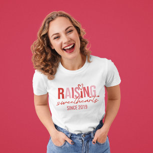 Valentine's Day Raising Sweethearts Mom T-Shirt
