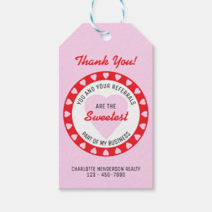 Valentines Day Real Estate Sweet Referral  Gift Tags