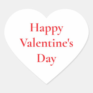 Valentine's Day Red Cute Colorful Romantic 2025 Heart Sticker