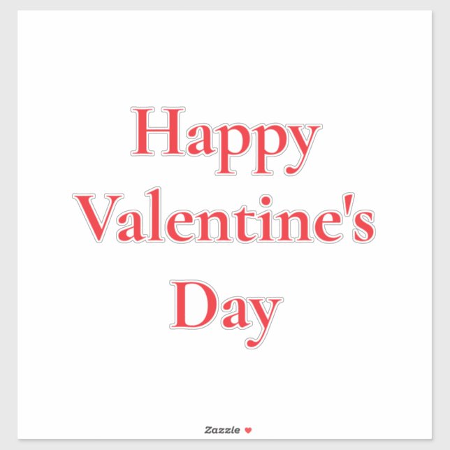 Valentine's Day Red Cute Colourful Romantic 2025 (Sheet)