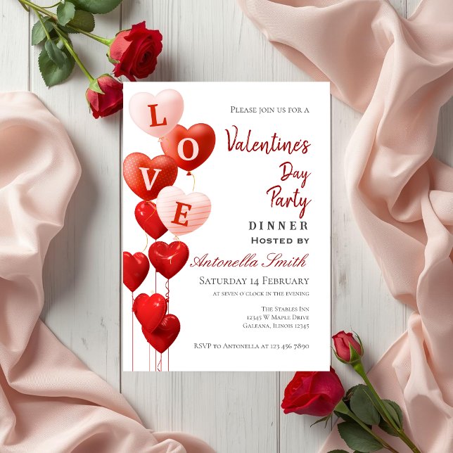 Valentine's Day Red Heart Love Invitation (Creator Uploaded)