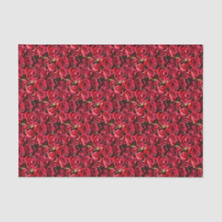 Valentine's Day Red Roses Tissue Paper