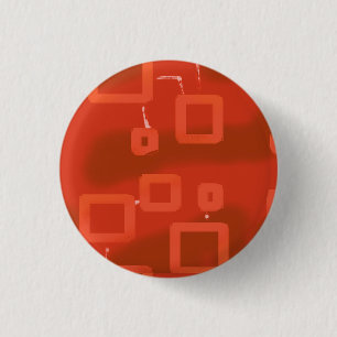 Valentine's Day Red Whimsical Geometric Abstract 3 Cm Round Badge