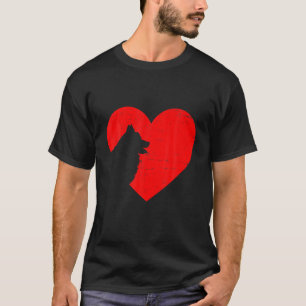 Valentines Day Retro Hearts American Eskimo Dog Pu T-Shirt