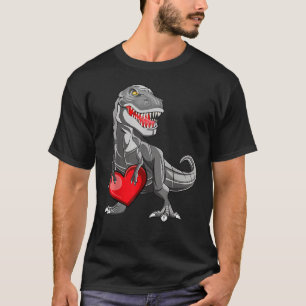 Valentines Day Rex Dinosaur I Steal Hearts T-Shirt