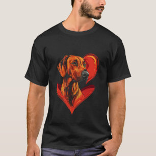 Valentine's Day Rhodesian Ridgeback Dog T-Shirt