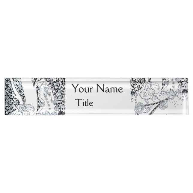 VALENTINE'S DAY ROMANCE,ROMANTIC LOVERS IN NATURE NAMEPLATE (Front)