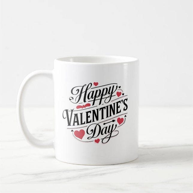 valentines day romantic love quotes typography coffee mug (Left)