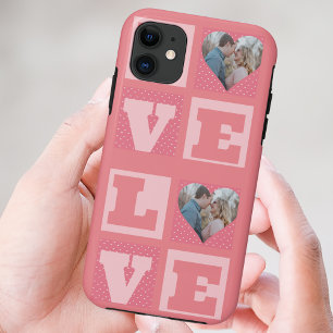 Valentine's Day Romantic Pink Love Heart Photo