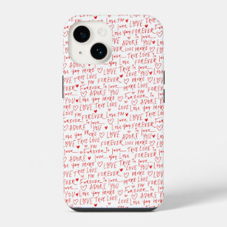 Valentines Day Romantic Words iPhone 14 Case