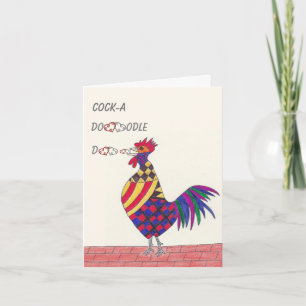 Valentine's Day Rooster Holiday Card