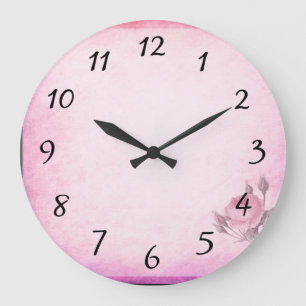 Valentine's day Rose           Large Clock