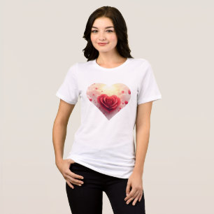 Valentine's Day Rose Love Tri-Blend Shirt