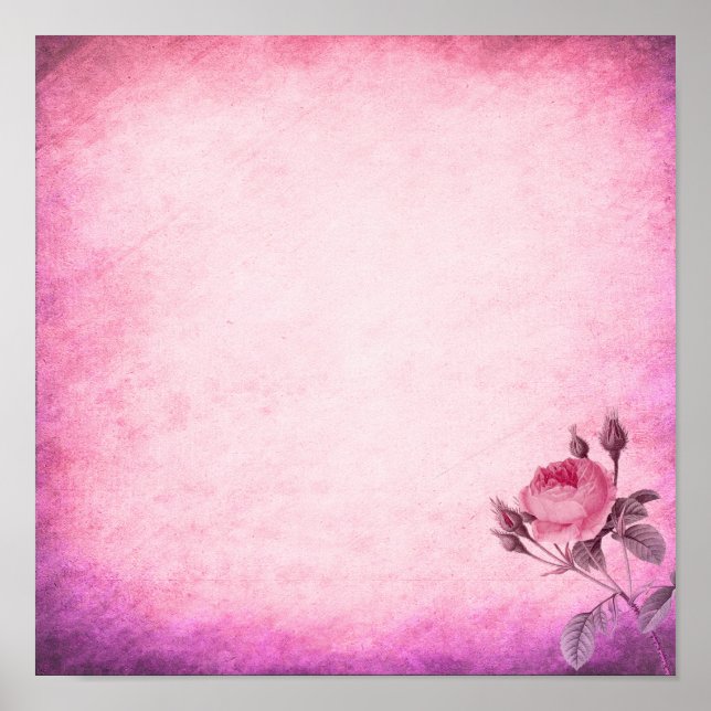 Valentine's day Rose Poster (Front)