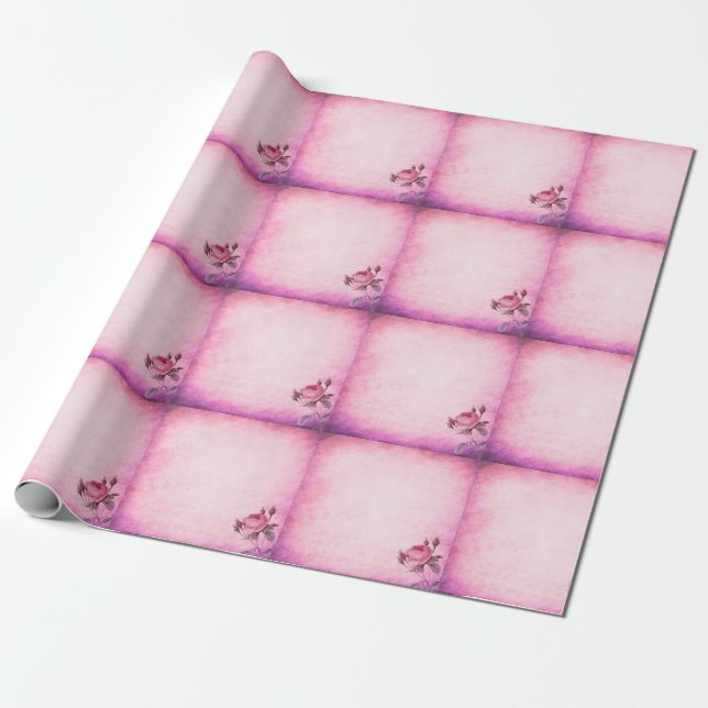 Valentine's day Rose         Wrapping Paper (Unrolled)