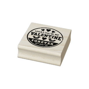 Valentine's Day Rubber Stamp