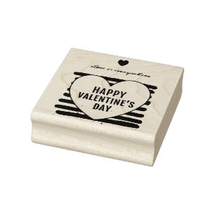 Valentine's Day Rubber Stamp