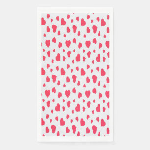 valentine's day sale seamless pattern hearts Matte Napkin