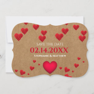 Valentine's Day  Save The Date Invitation