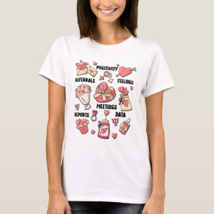 Valentine's Day School Psychologist School Psych T T-Shirt