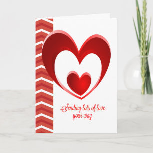 Valentine's Day Sending Lots of Love Your Way Card