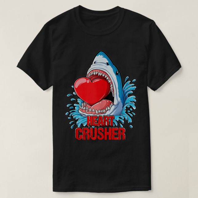 Valentines Day Shark Kids Boys Girls Shark Tank To (Design Front)