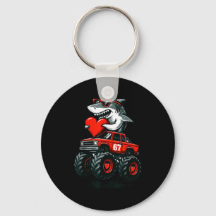 Valentine's Day Sharks 67 Meme Artwork Key Ring