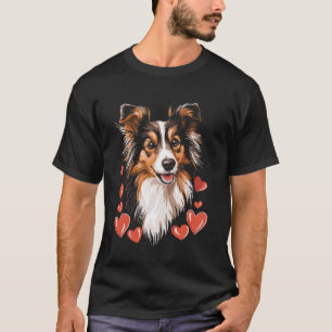 Valentine's Day Shetland Sheepdog T-Shirt