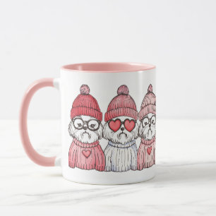 Valentines Day Shih Tzu Dogs Mug