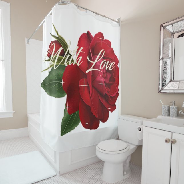 Valentine's Day Shower Curtain (In Situ)