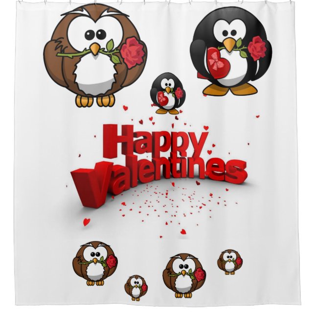 Valentine's Day Shower Curtain (Front)