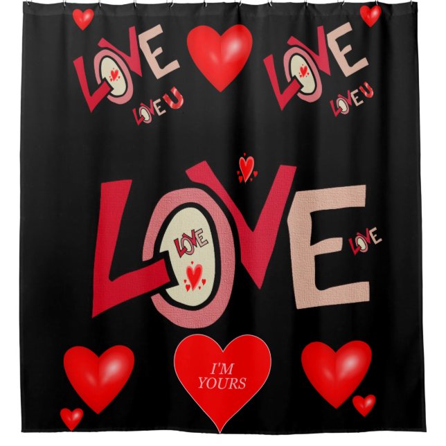 Valentine's Day Shower Curtain (Front)