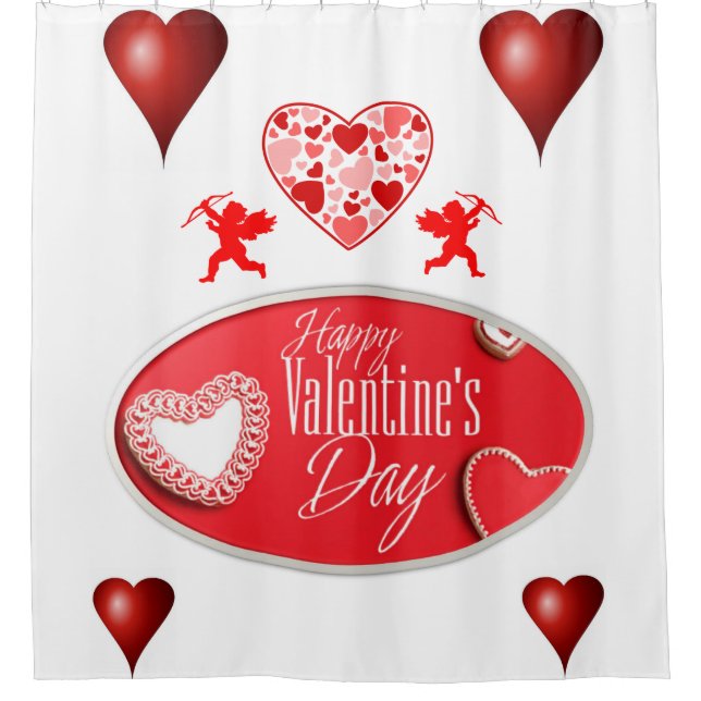 Valentine's Day Shower Curtain (Front)