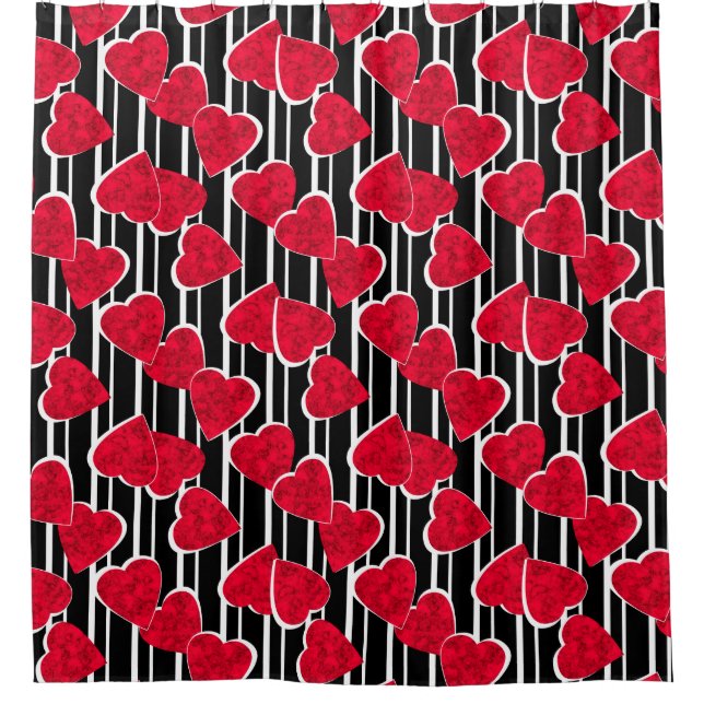 Valentine's day shower curtain (Front)