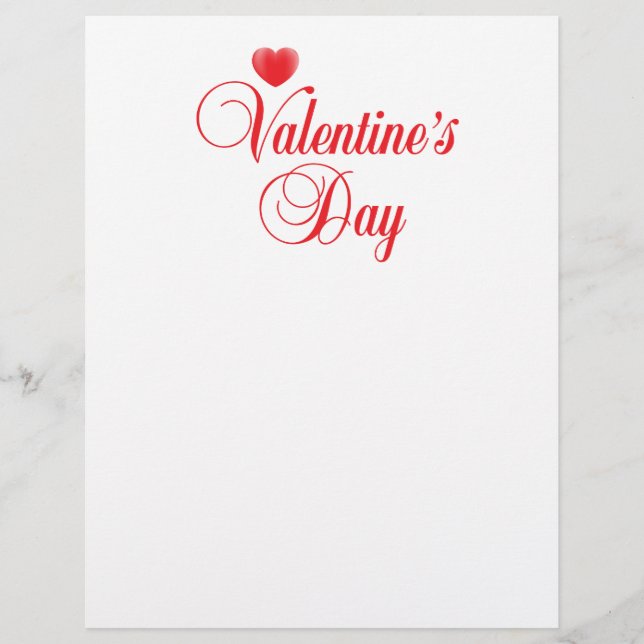 Valentine's Day sign Flyer (Front)